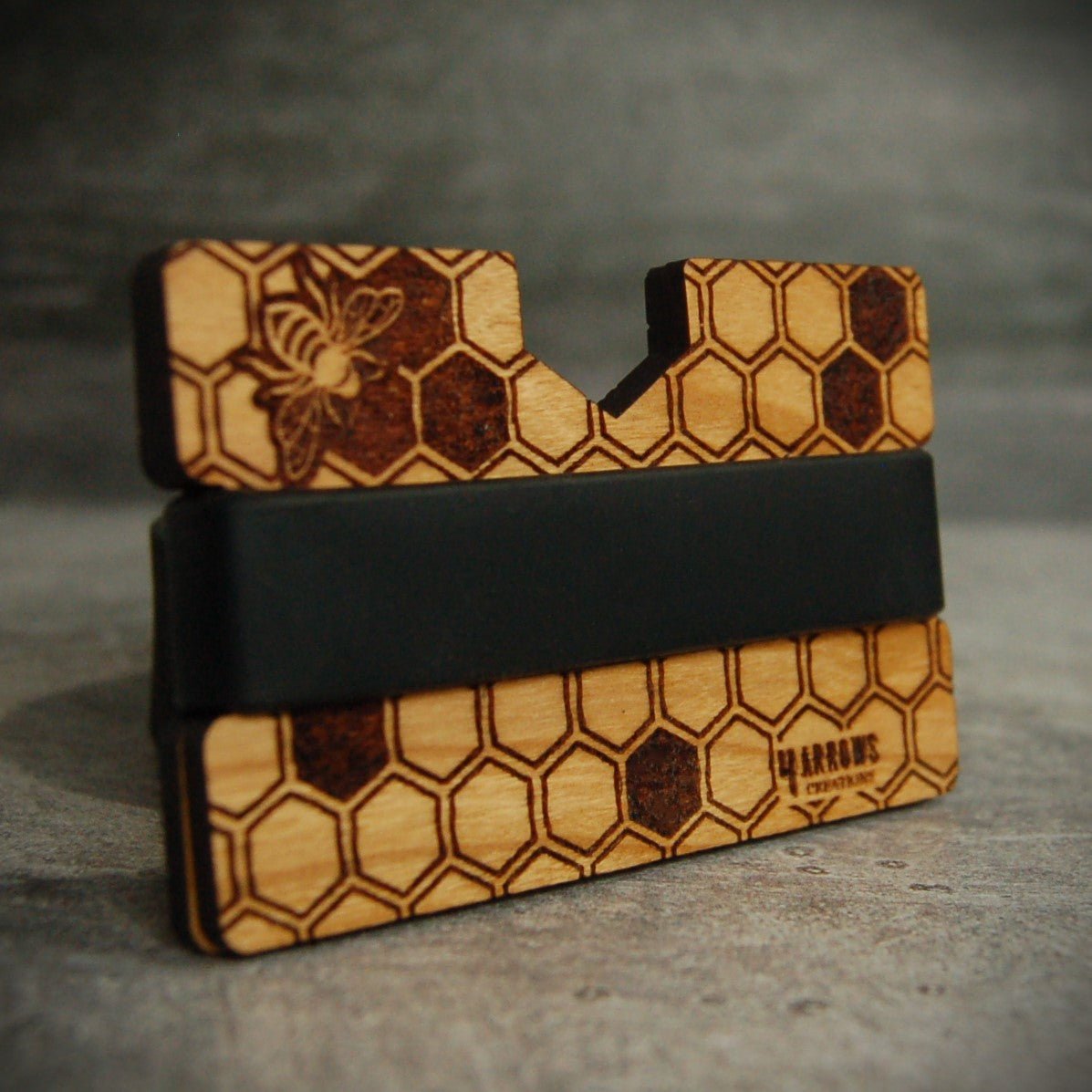 The Beehive Wood Wallet - 4 Arrows Creations