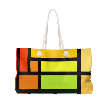 Weekender Tote Bag, Colorblock-0