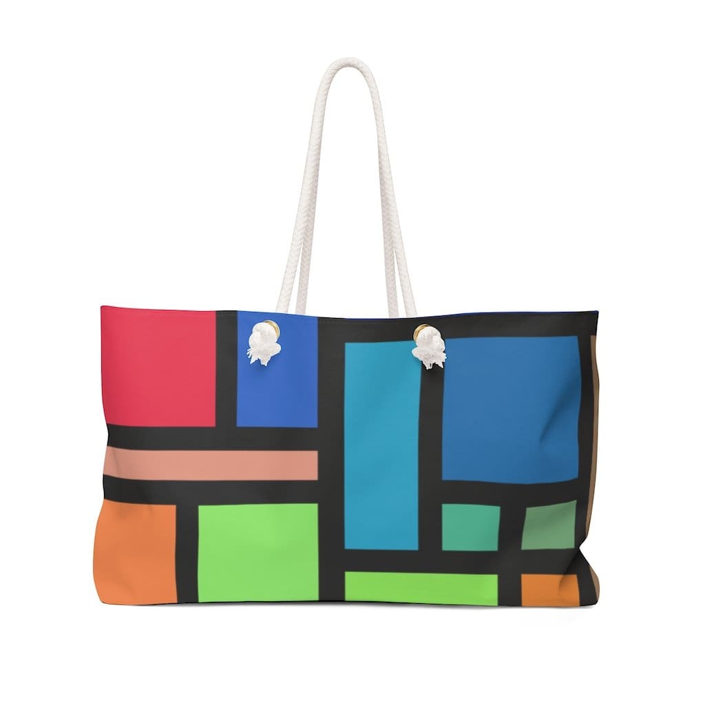 Weekender Tote Bag, Colorblock-1