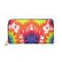 Womens Zipper Wallet, Psychedelic Rainbow Tie Dye-0