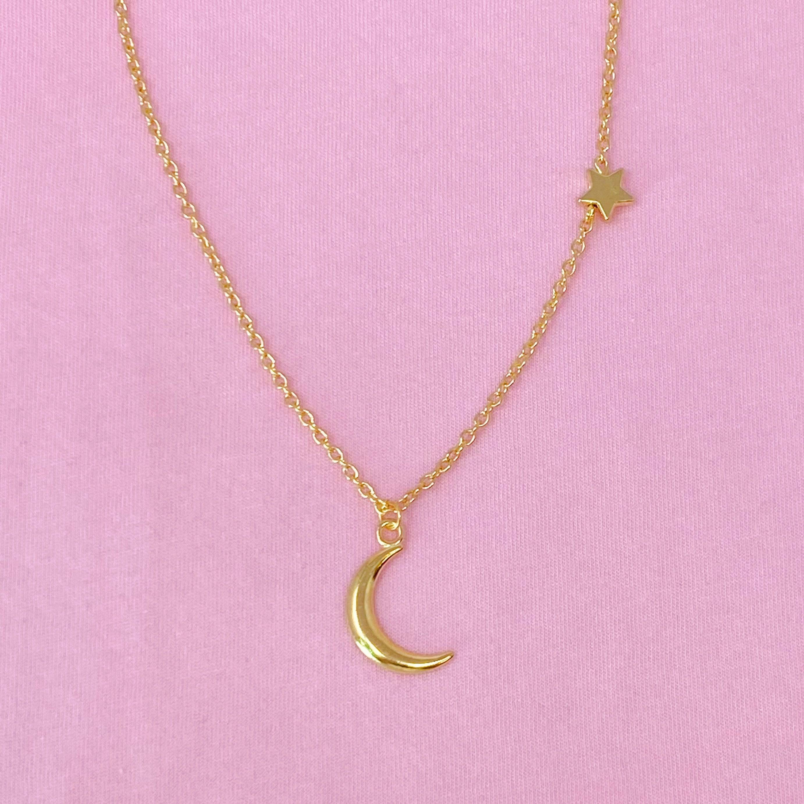 New Moon Necklace | Zinc Alloy