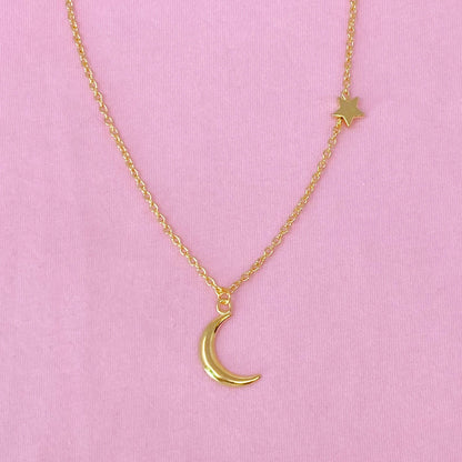 New Moon Necklace | Zinc Alloy