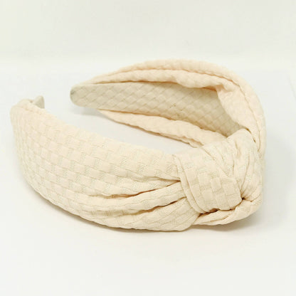 Embossed Charm Headband | Pink or Cream