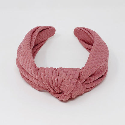 Embossed Charm Headband | Pink or Cream