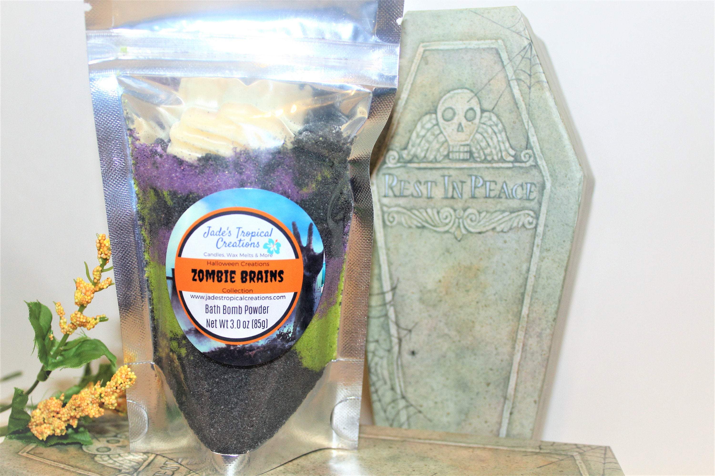 Zombie Brains Bath Bomb Powder - HartCentered