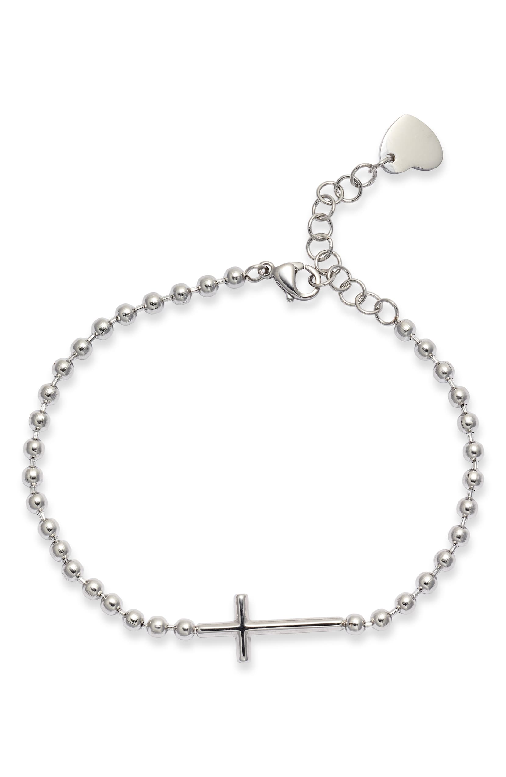 Cross Charm Bracelet | Stainless Steel | More Colors Available - HartCentered