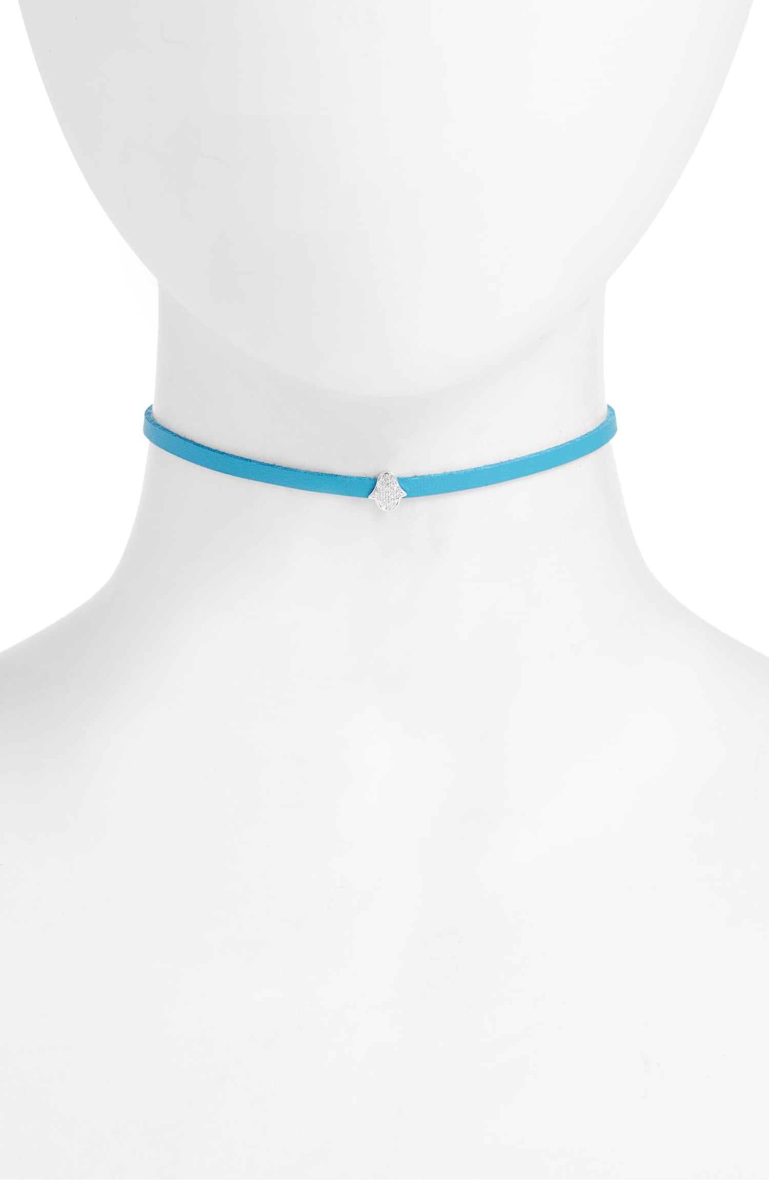 Charm Choker - Turquoise | Stainless Steel &amp; CZ | More Colors Available - HartCentered