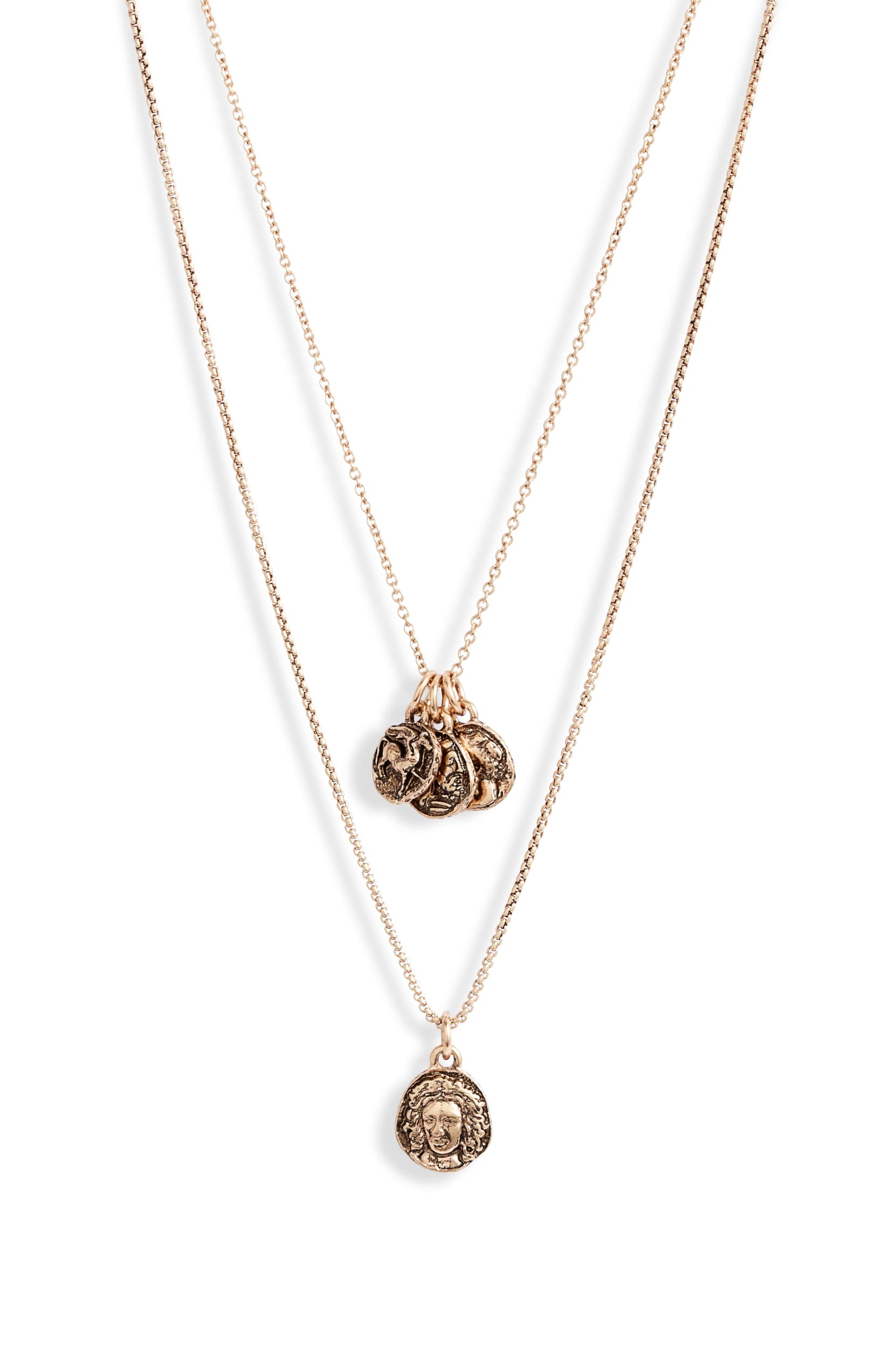 Multi Coin Charm Necklace | Gold-Plated Brass - HartCentered