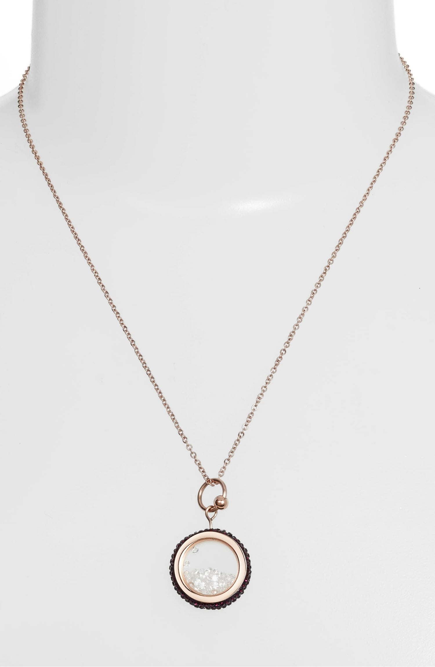 Crystal Vessel Necklace | Rose Gold-Tone Stainless Steel &amp; CZ | More Colors Available - HartCentered