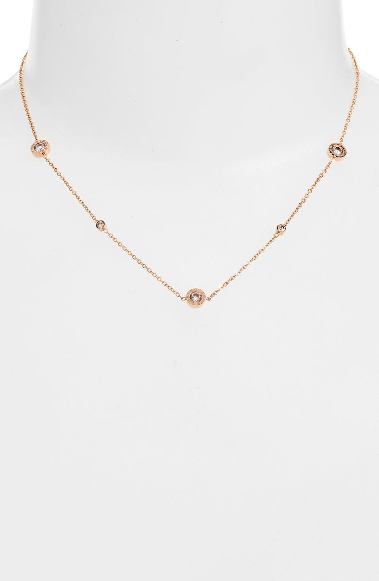 Numerals Multi Charm Necklace | Gold-Plated Stainless Steel &amp; CZ - HartCentered