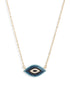 Pave Evil Eye Necklace | Gold-Tone Stainless Steel & CZ - HartCentered