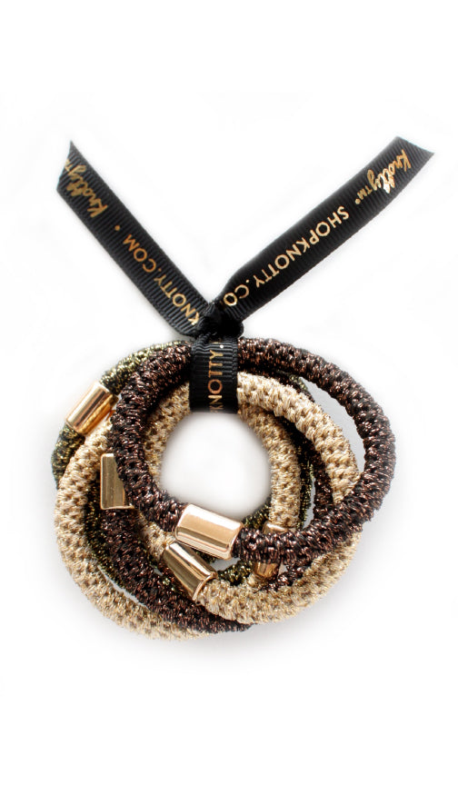 Luxe Hair Ponies | Earth Metallics - HartCentered