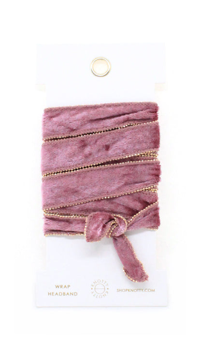 Velvet Convertible Wrap | Blush Headband - HartCentered