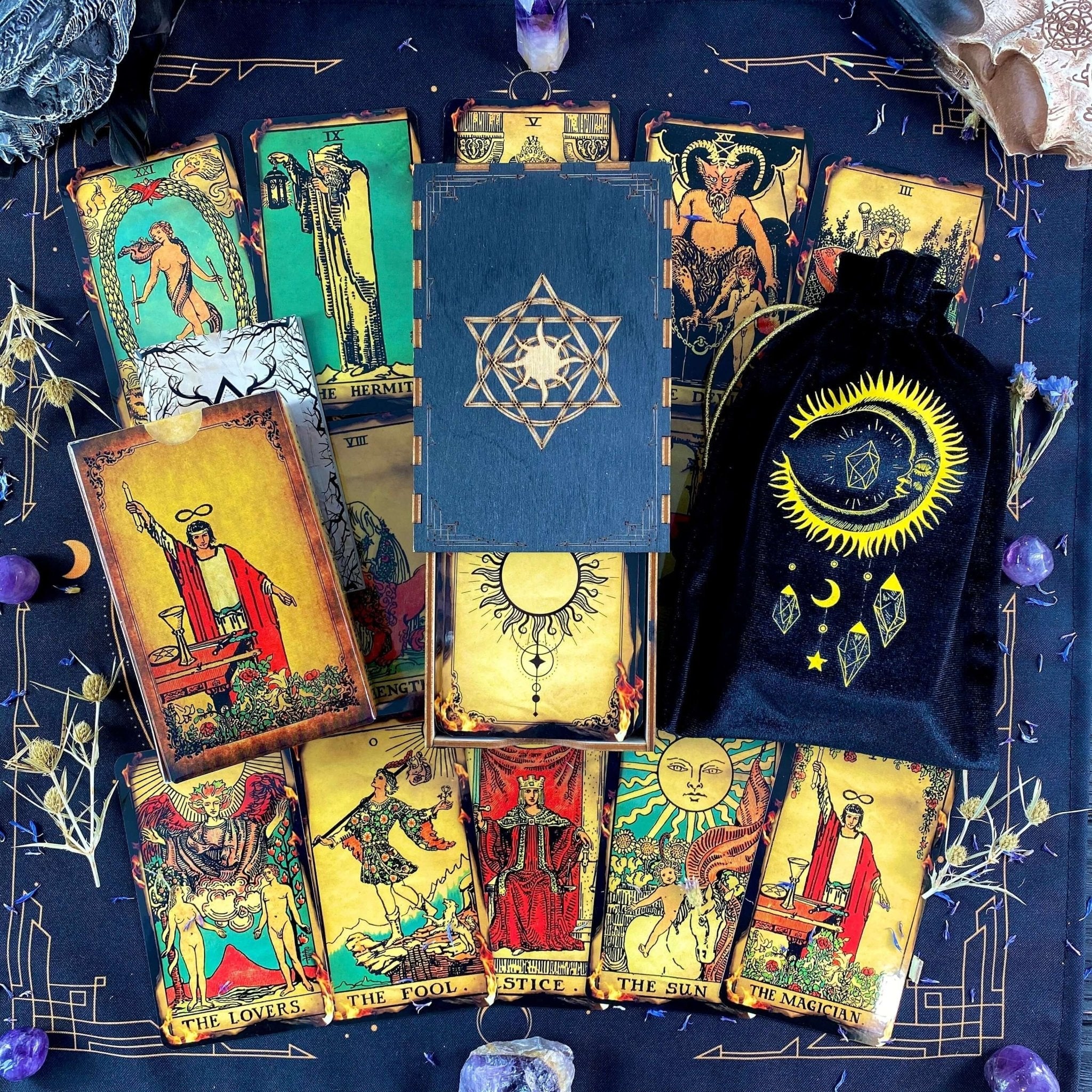 The Rider Waite | Fire | Tarot Deck Set - HartCentered