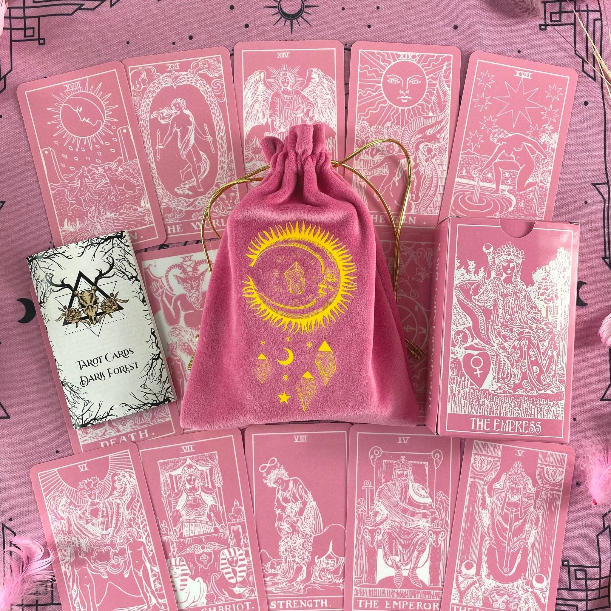 The Rider Waite | Pink &amp; White | Tarot Deck Set - HartCentered