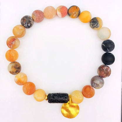 Sun Goddess Lava Stone | Essential Oil Bracelet - HartCentered