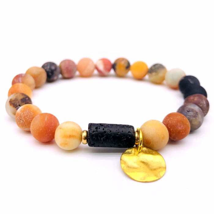 Sun Goddess Lava Stone | Essential Oil Bracelet - HartCentered